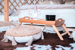 Glamping Boho jurta v Kostici u Břeclavi - interiér